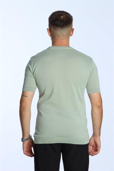 Marco Bisiklet Yaka Triko Tshirt Mint Yeşili