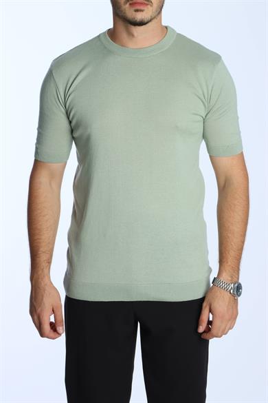 Marco Bisiklet Yaka Triko Tshirt Mint Yeşili