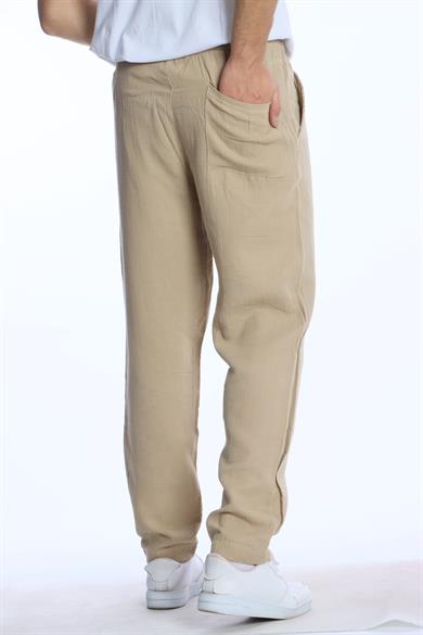 Müslim Baggy Pantolon Krem