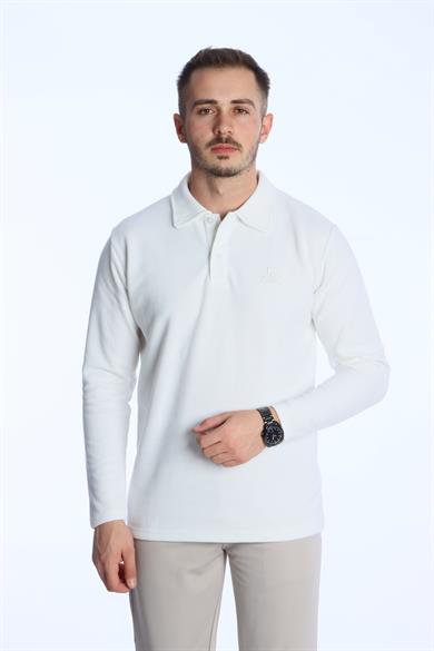 SM Nakışlı Selanik Sweat 026 Beyaz