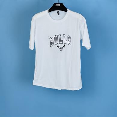 Tmb Bulls Oversize Tişört Beyaz