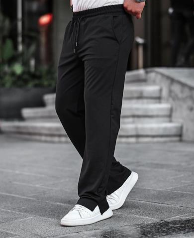 Tmb Fitilli Yırtmaçlı Baggy Jogger Siyah