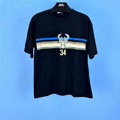 Tmb Geyik Oversize Tişört Siyah