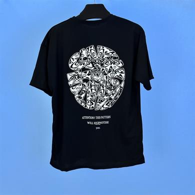 Tmb Labirent Oversize Tişört Siyah