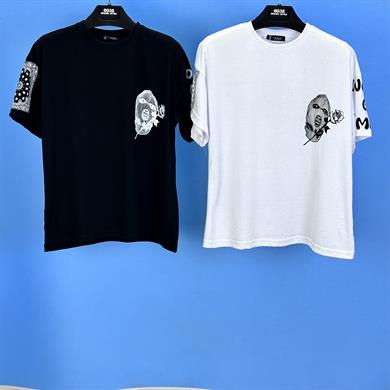 Tmb Maske Oversize Tişört Siyah