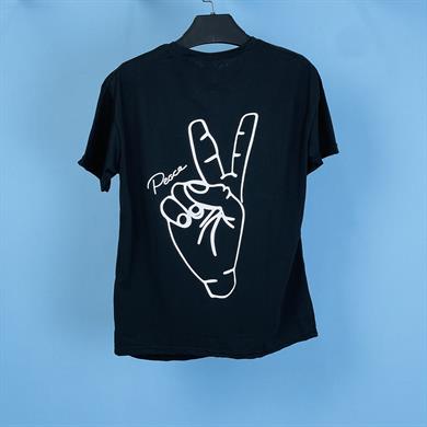 Tmb Peace Oversize Tişört Siyah