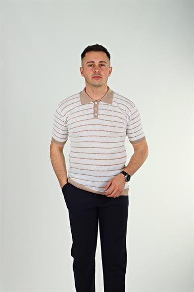 Tmb Zikzak Triko Tshirt Kahve