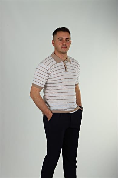 Tmb Zikzak Triko Tshirt Kahve