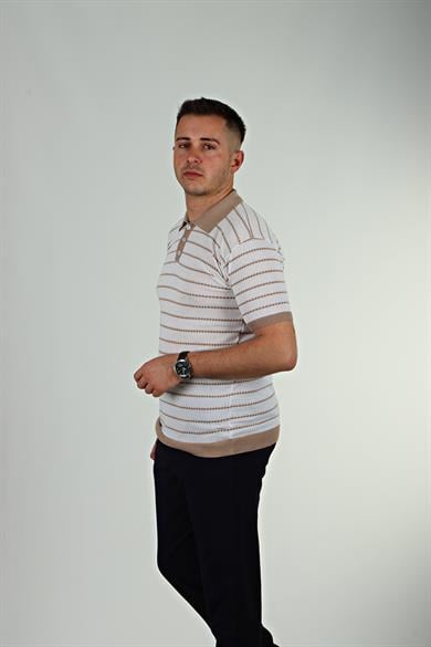 Tmb Zikzak Triko Tshirt Kahve