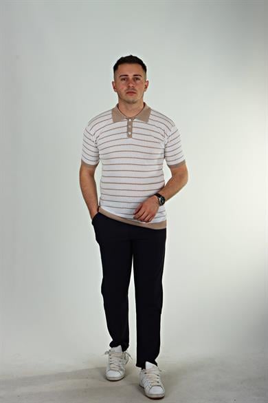 Tmb Zikzak Triko Tshirt Kahve