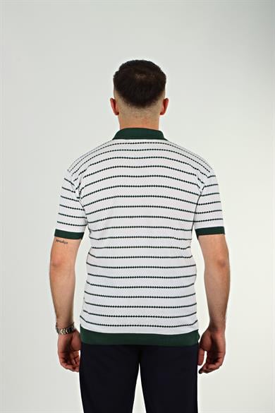 Tmb Zikzak Triko Tshirt Zümrüt Yeşili