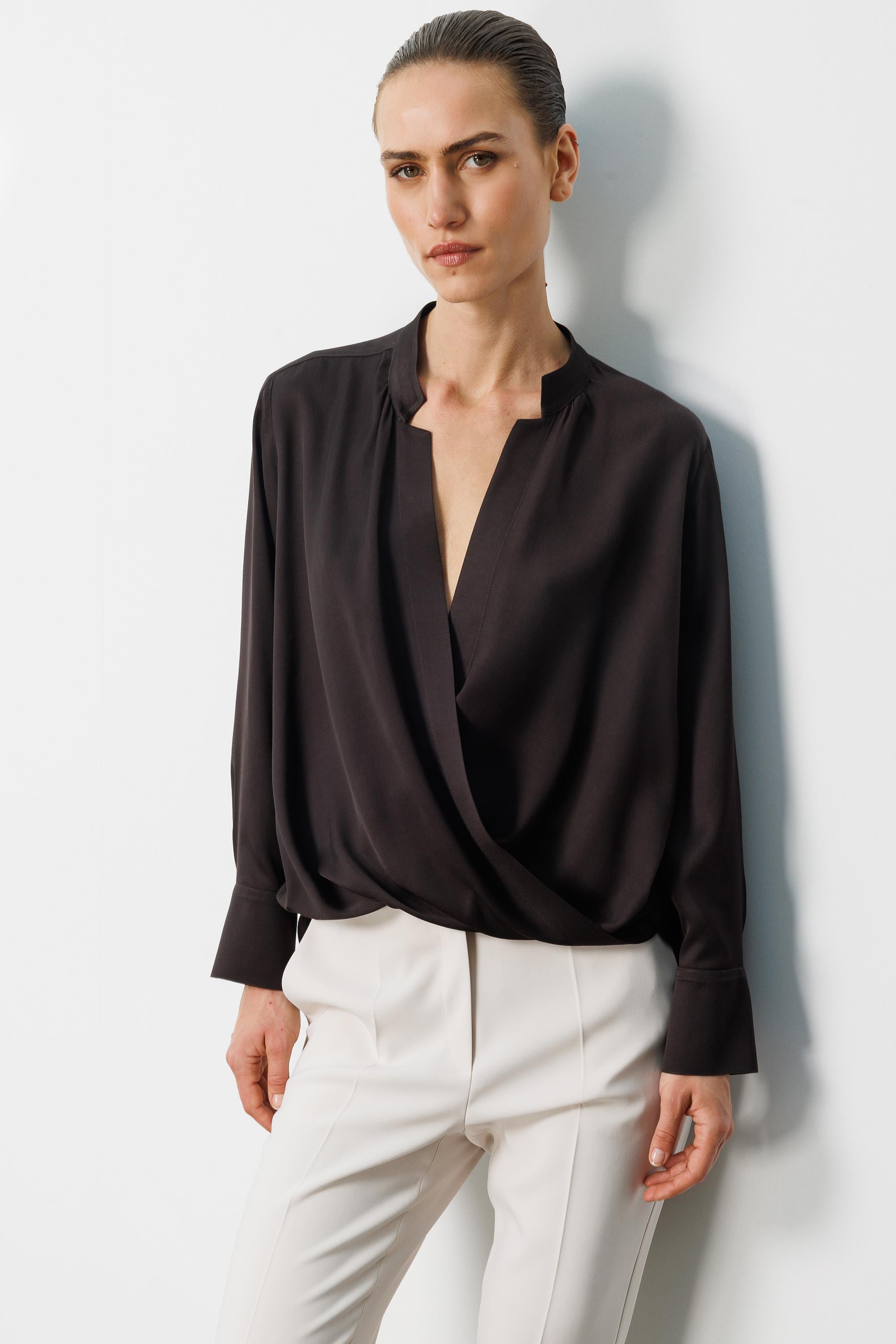 Anvelop Manşetli Bluz
