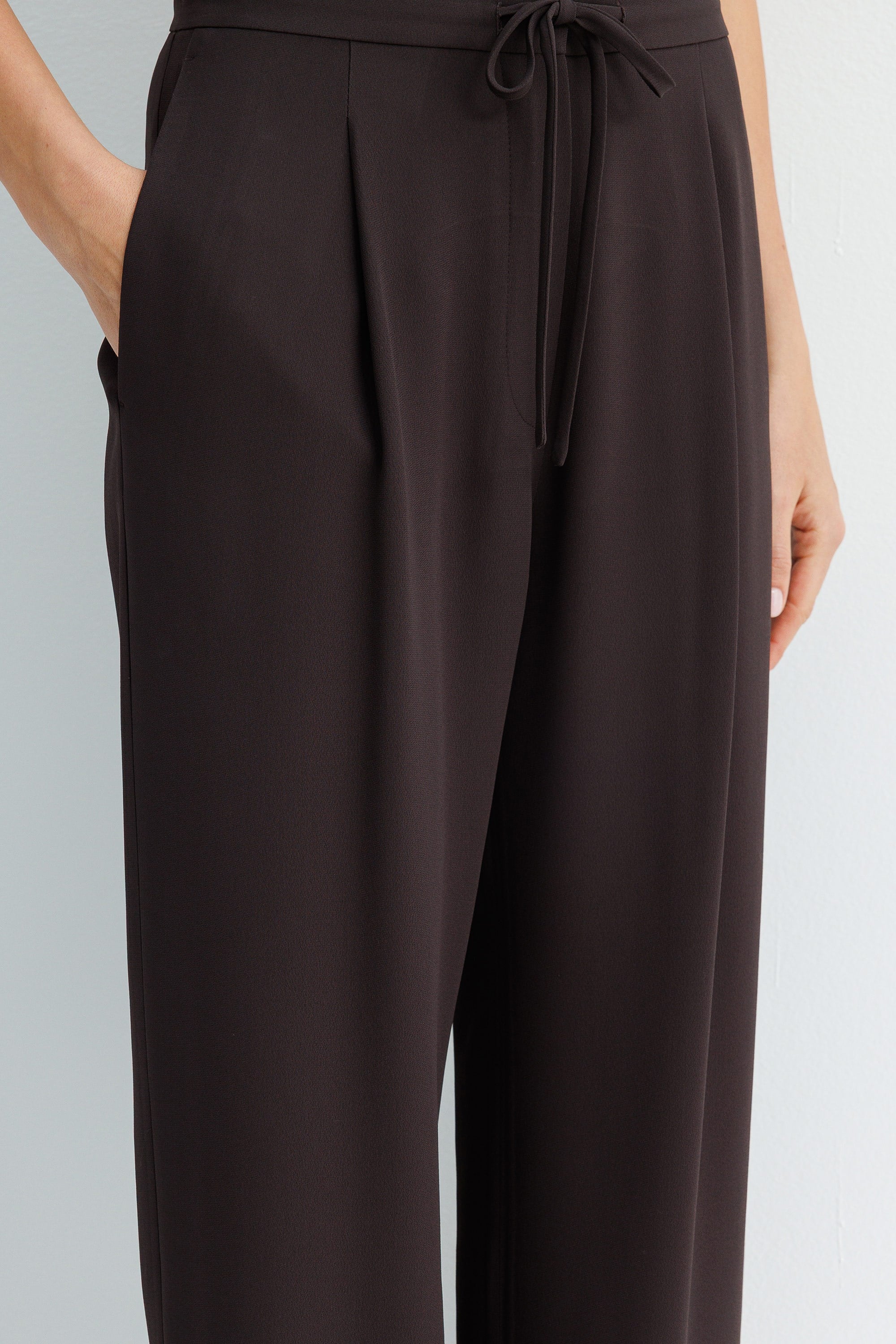 Bağcıklı Bol Kesim Pantolon