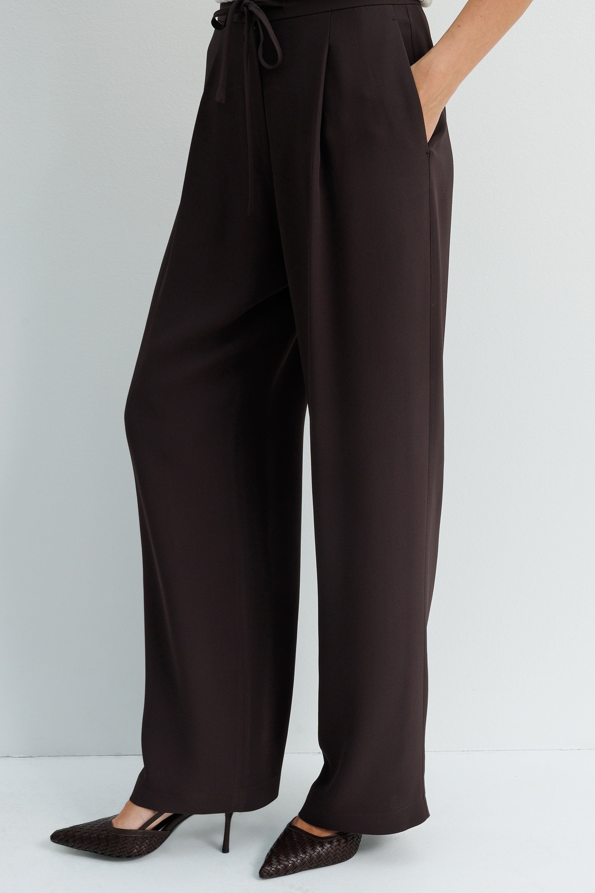 Bağcıklı Bol Kesim Pantolon