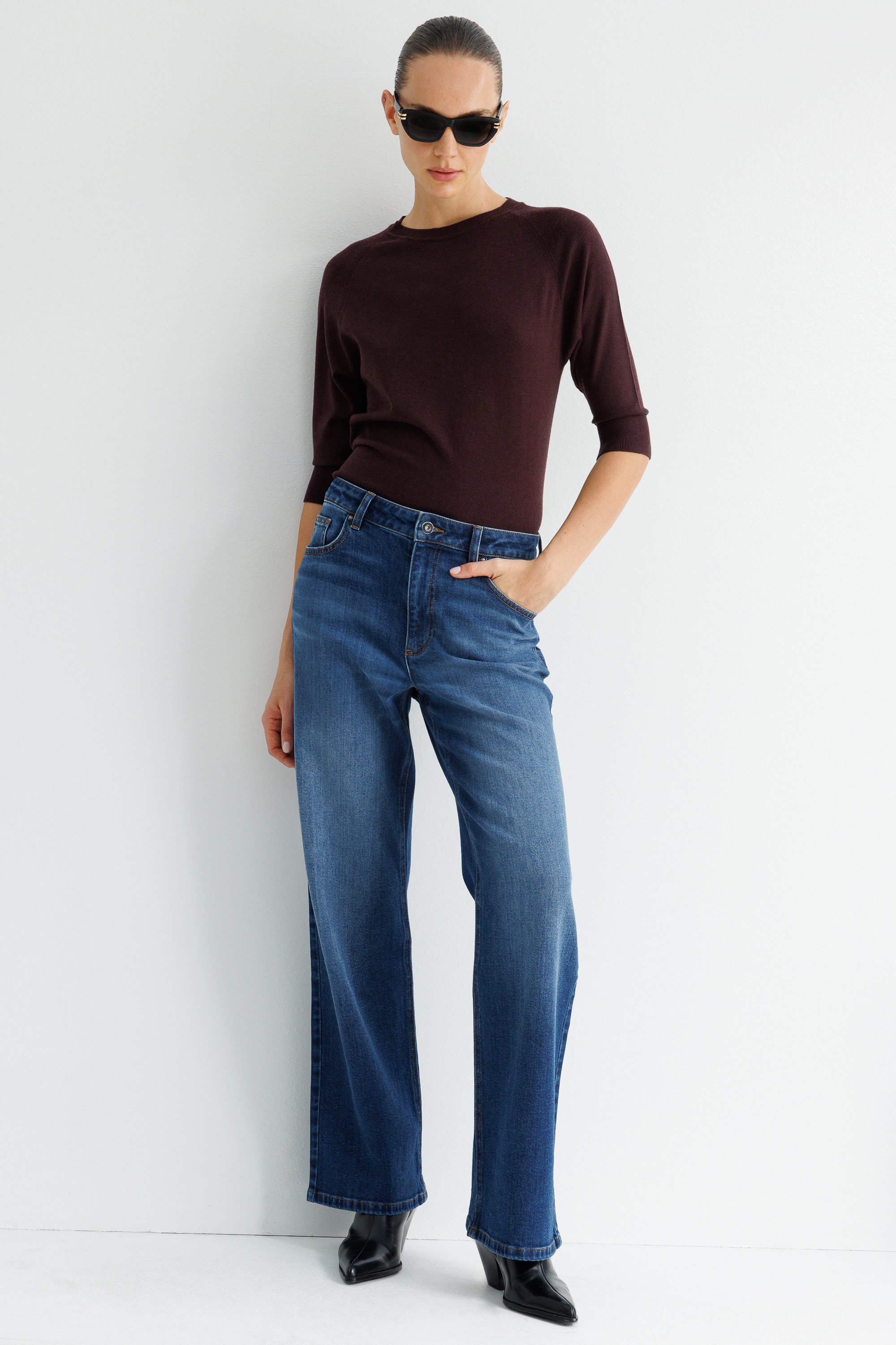Bol Paça Denim Pantolon