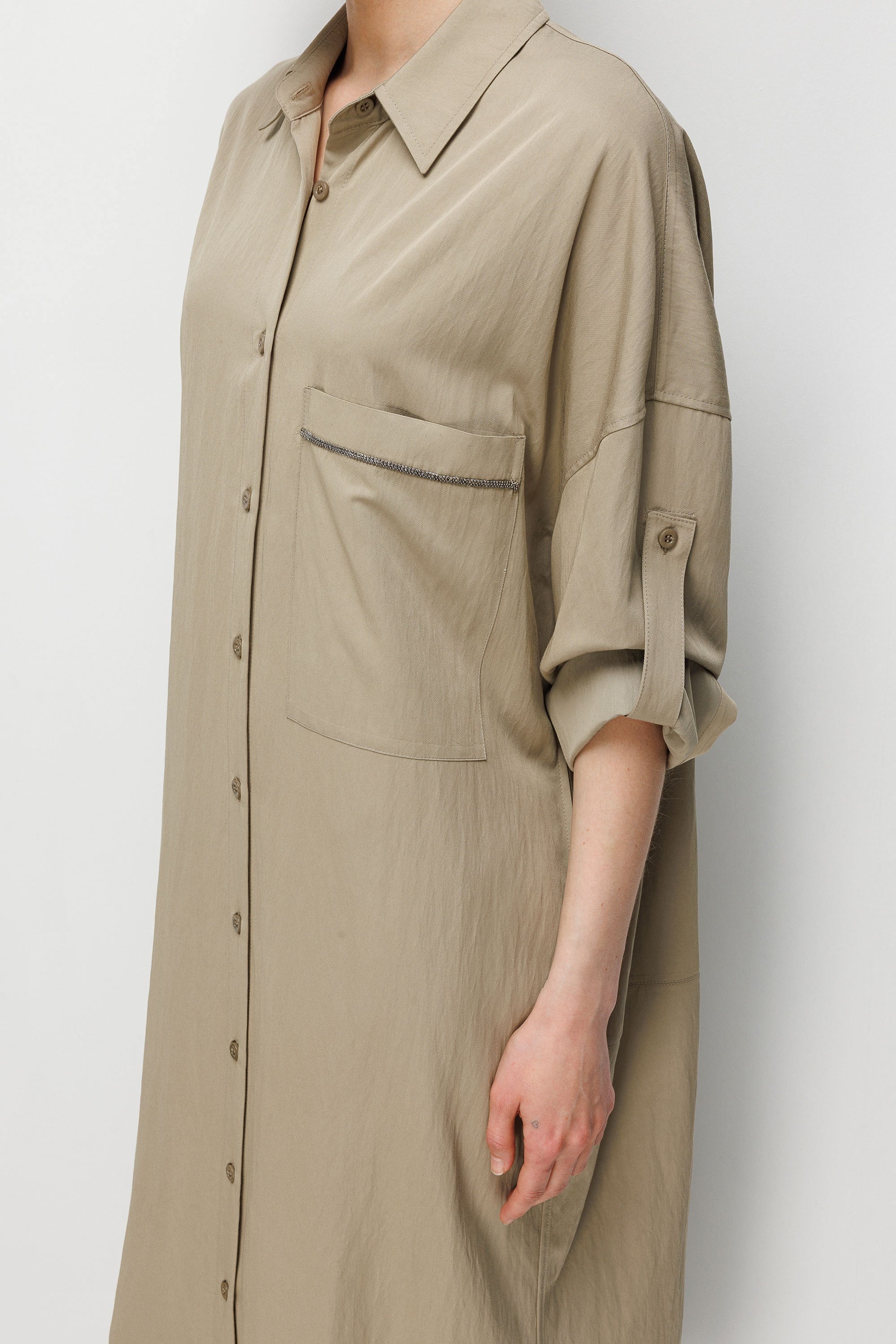 Cepli Gömlek Elbise