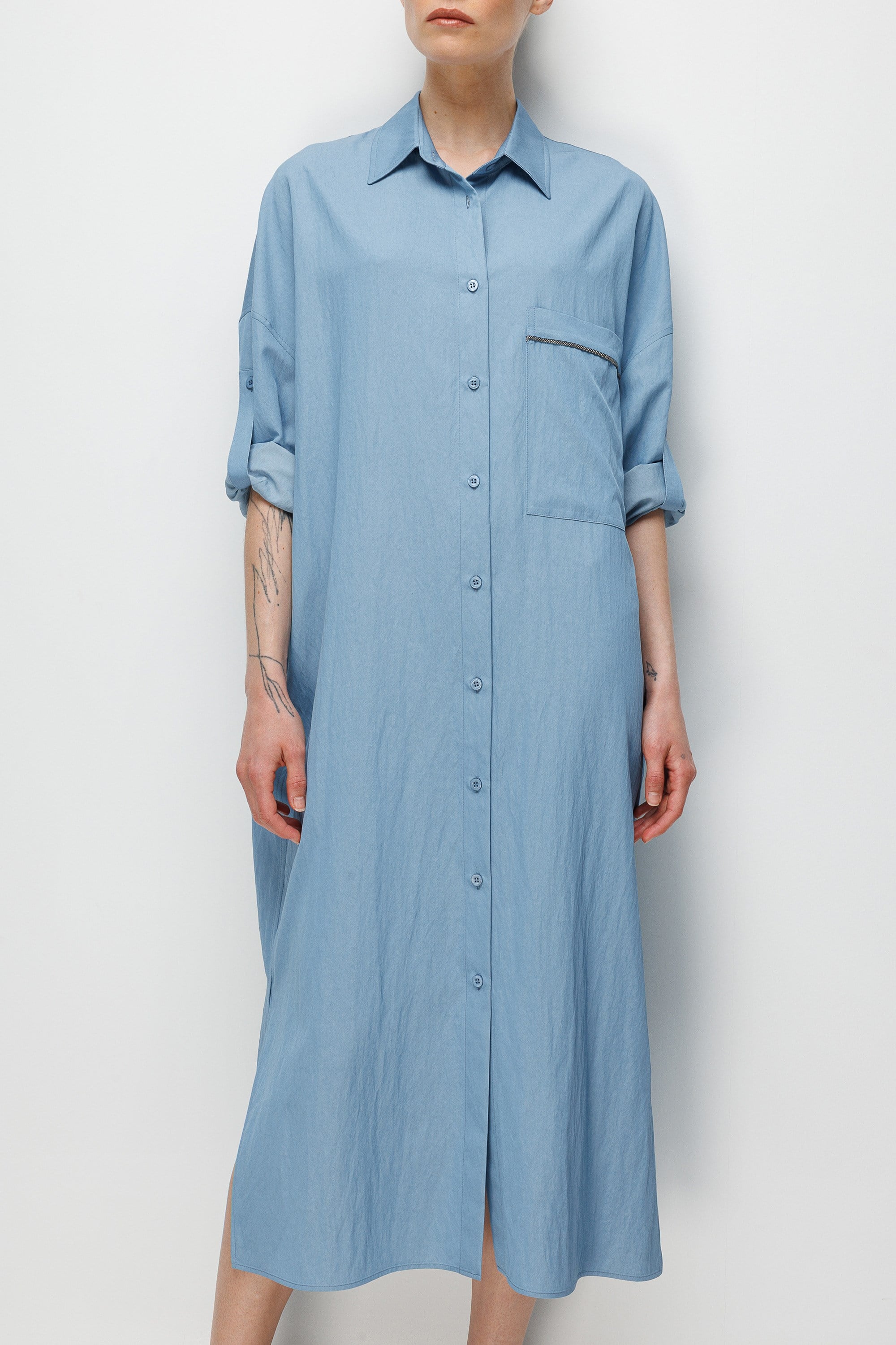 Cepli Gömlek Elbise