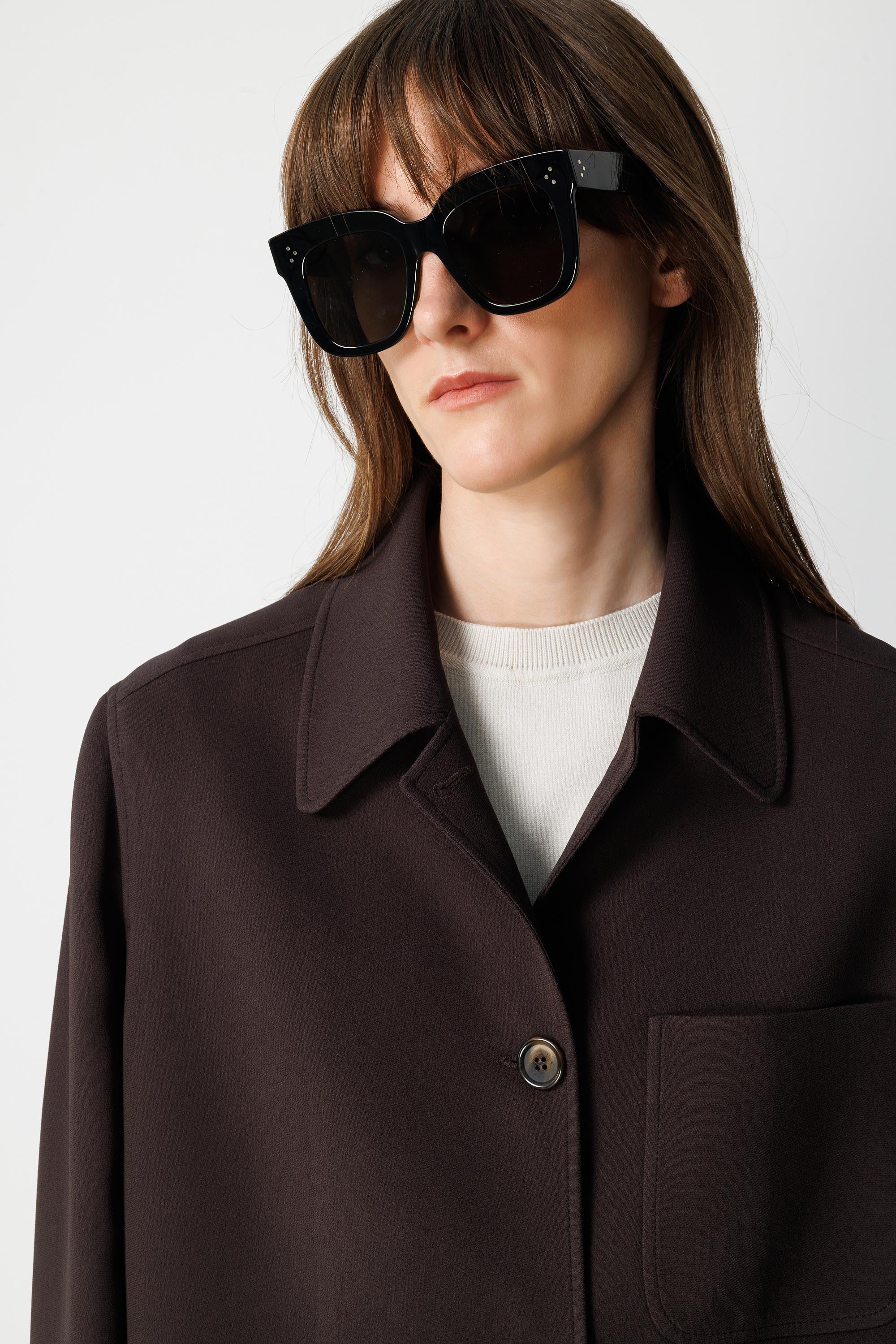 Dıştan Cepli Oversize Ceket