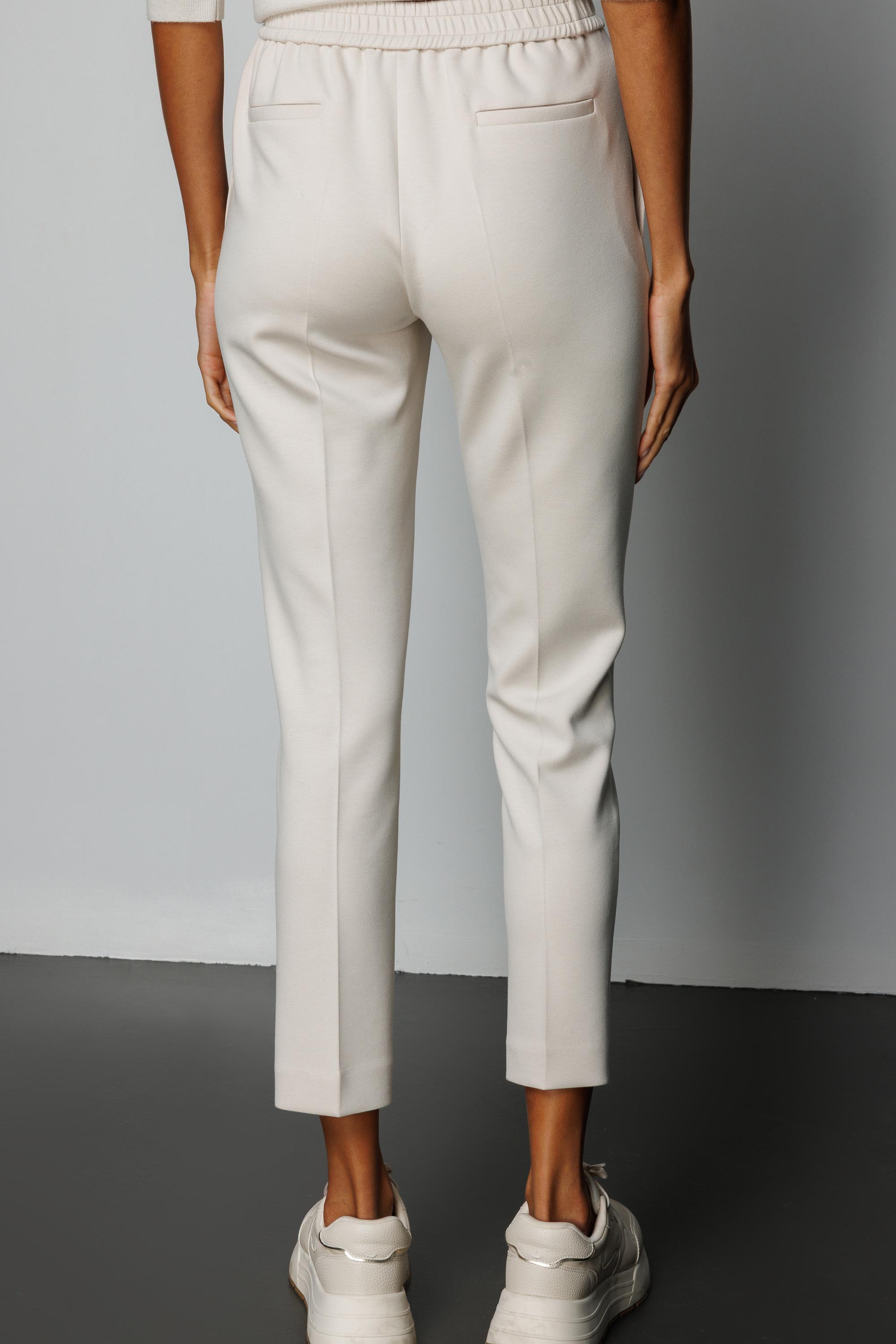 Elastan Kemerli Önden Dikişli Sweat Pantolon