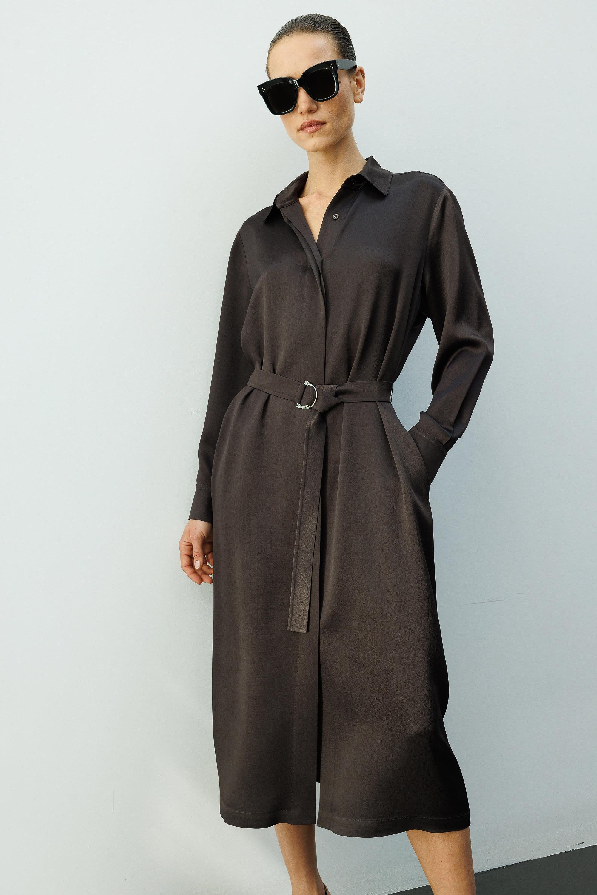 Gizli Pat Kemerli Elbise