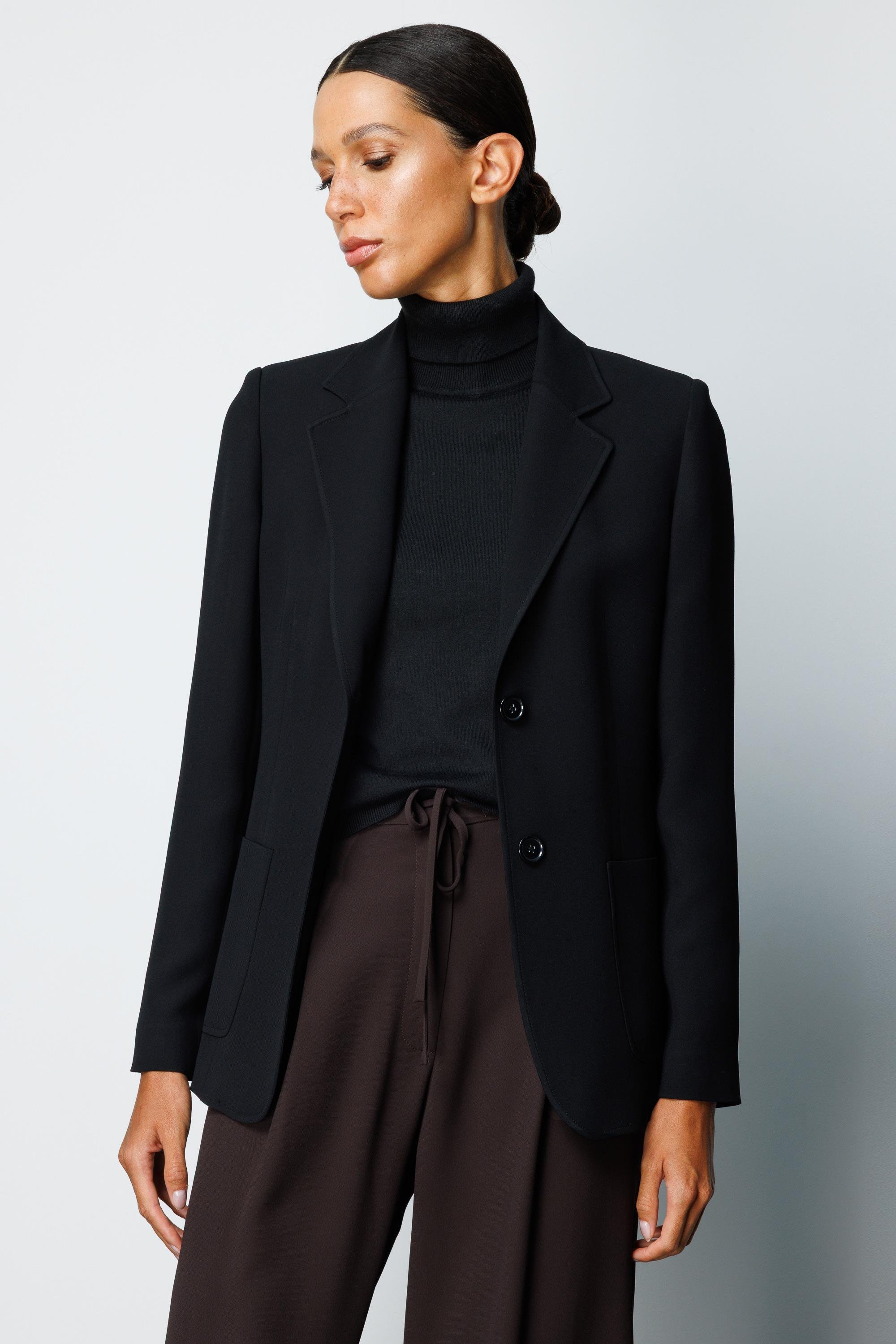 İki Dügmeli Dıştan Cepli Ceket