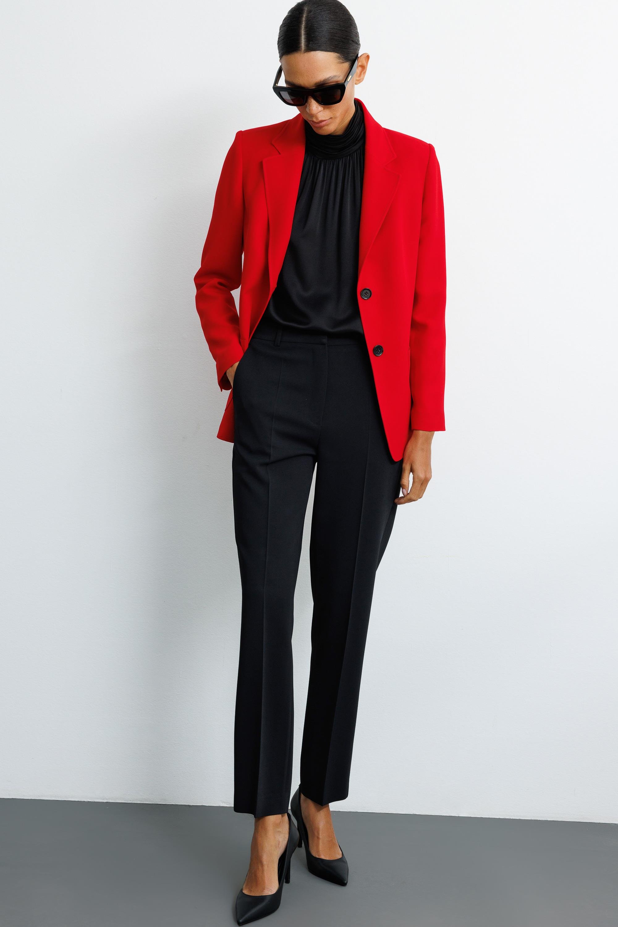 İki Dügmeli Dıştan Cepli Ceket