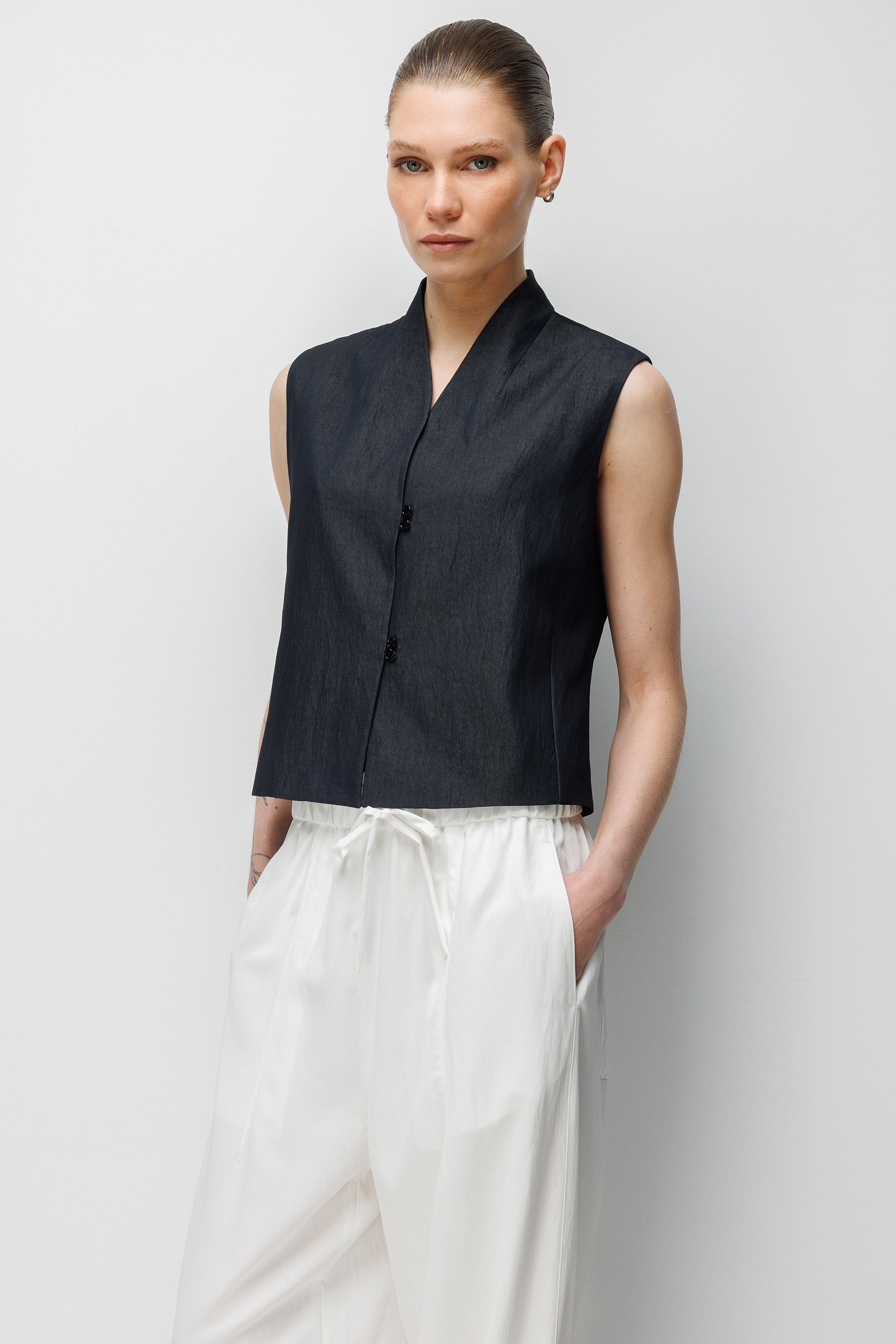 Kimono Yaka Kolsuz Bluz