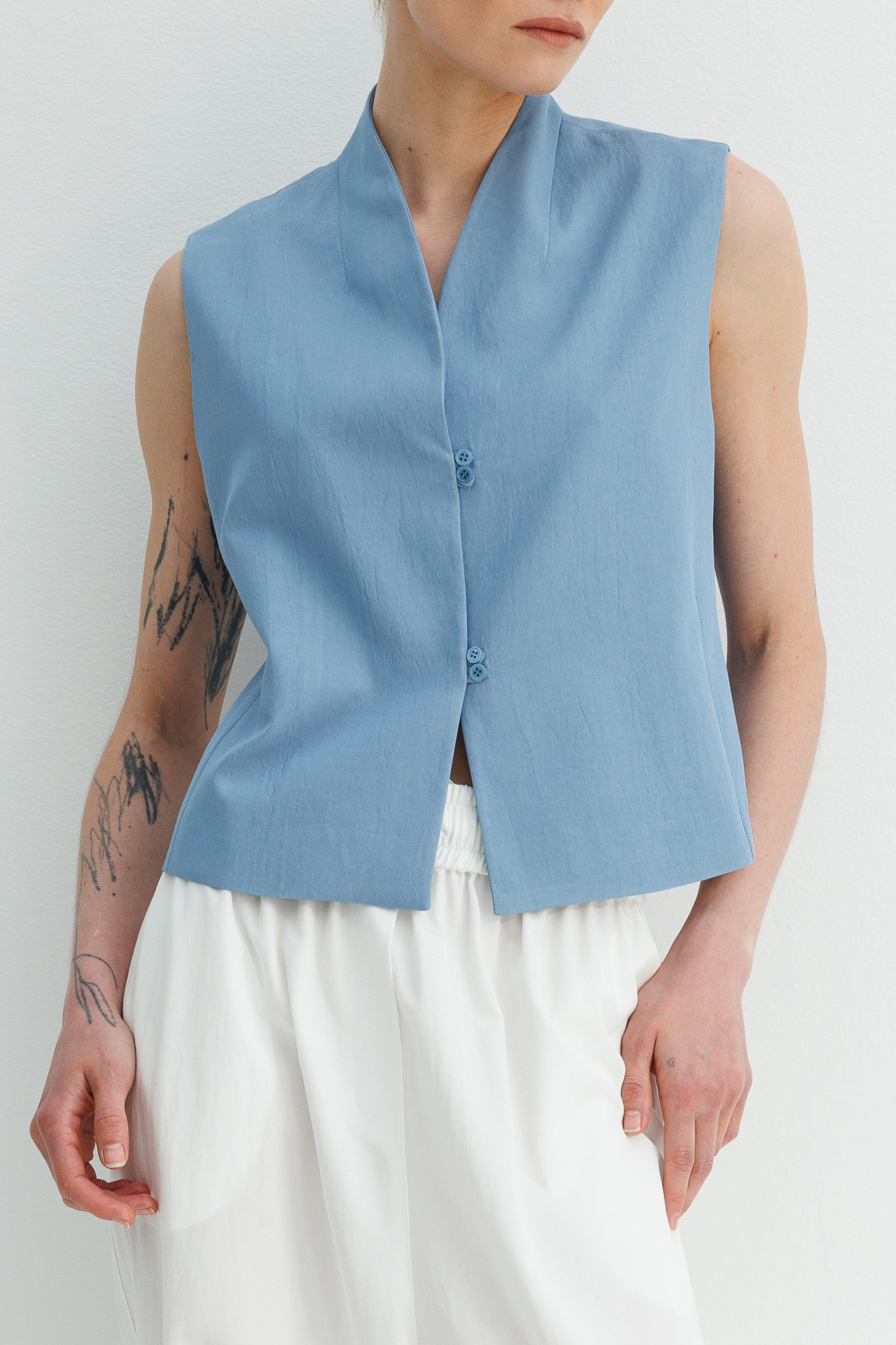 Kimono Yaka Kolsuz Bluz