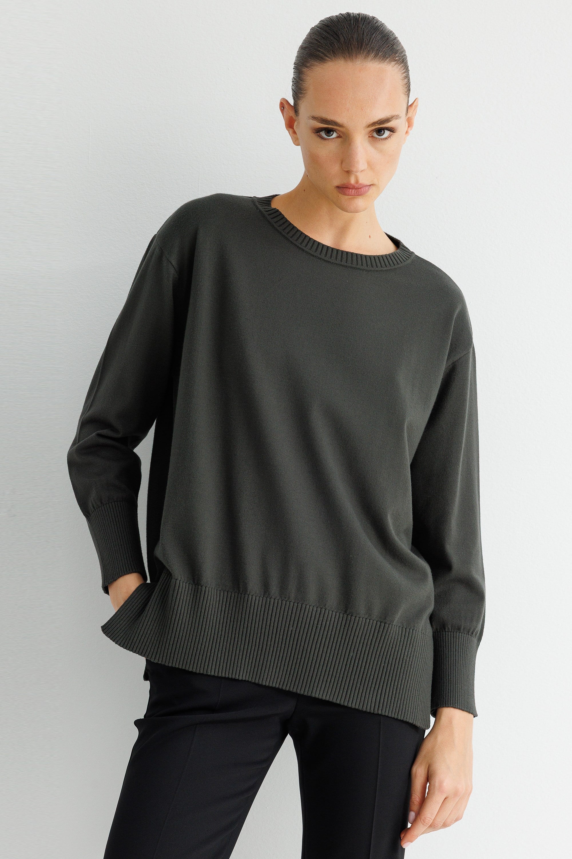 O Yaka Oversize Triko