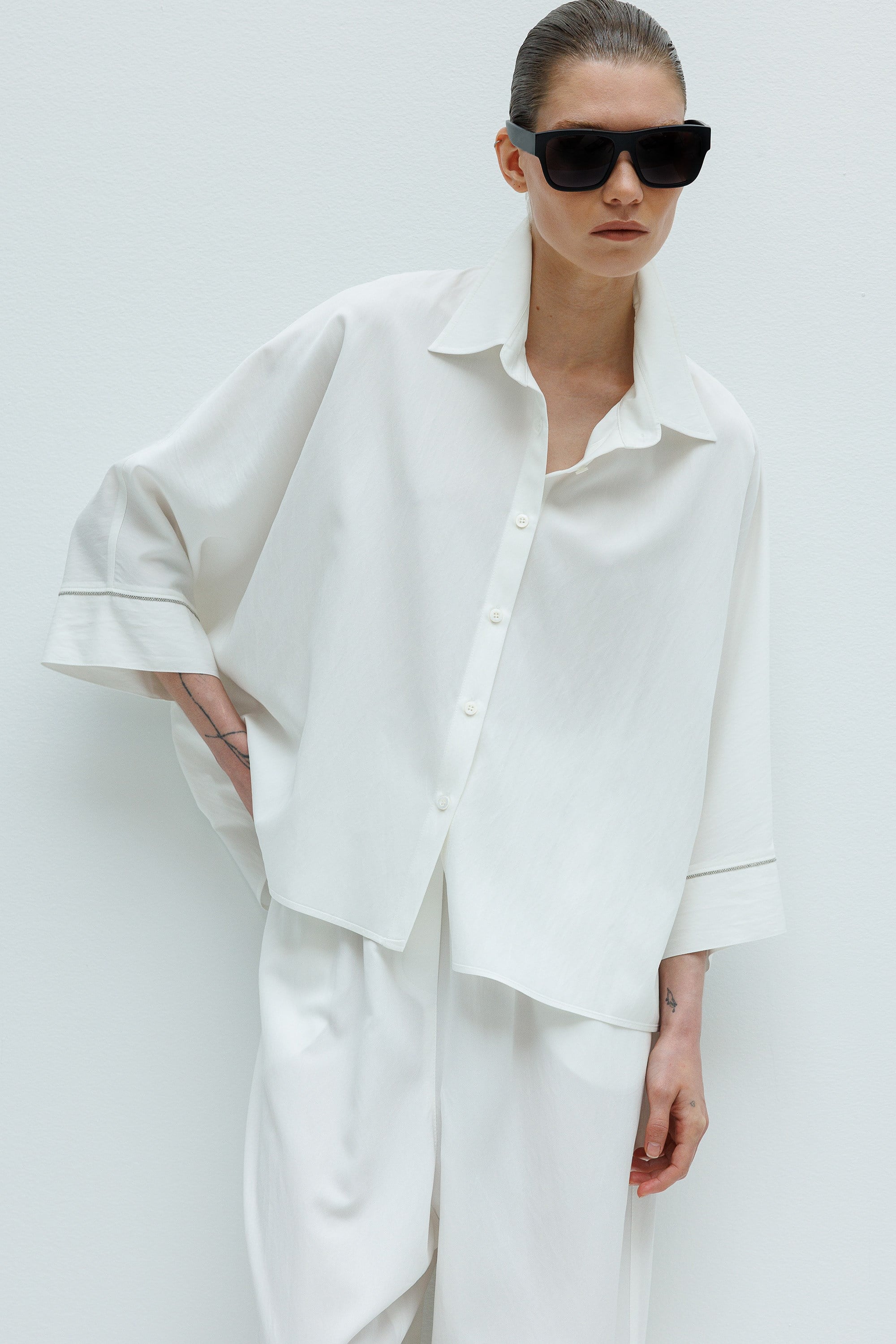 Oversize Yarasa Kol Bluz