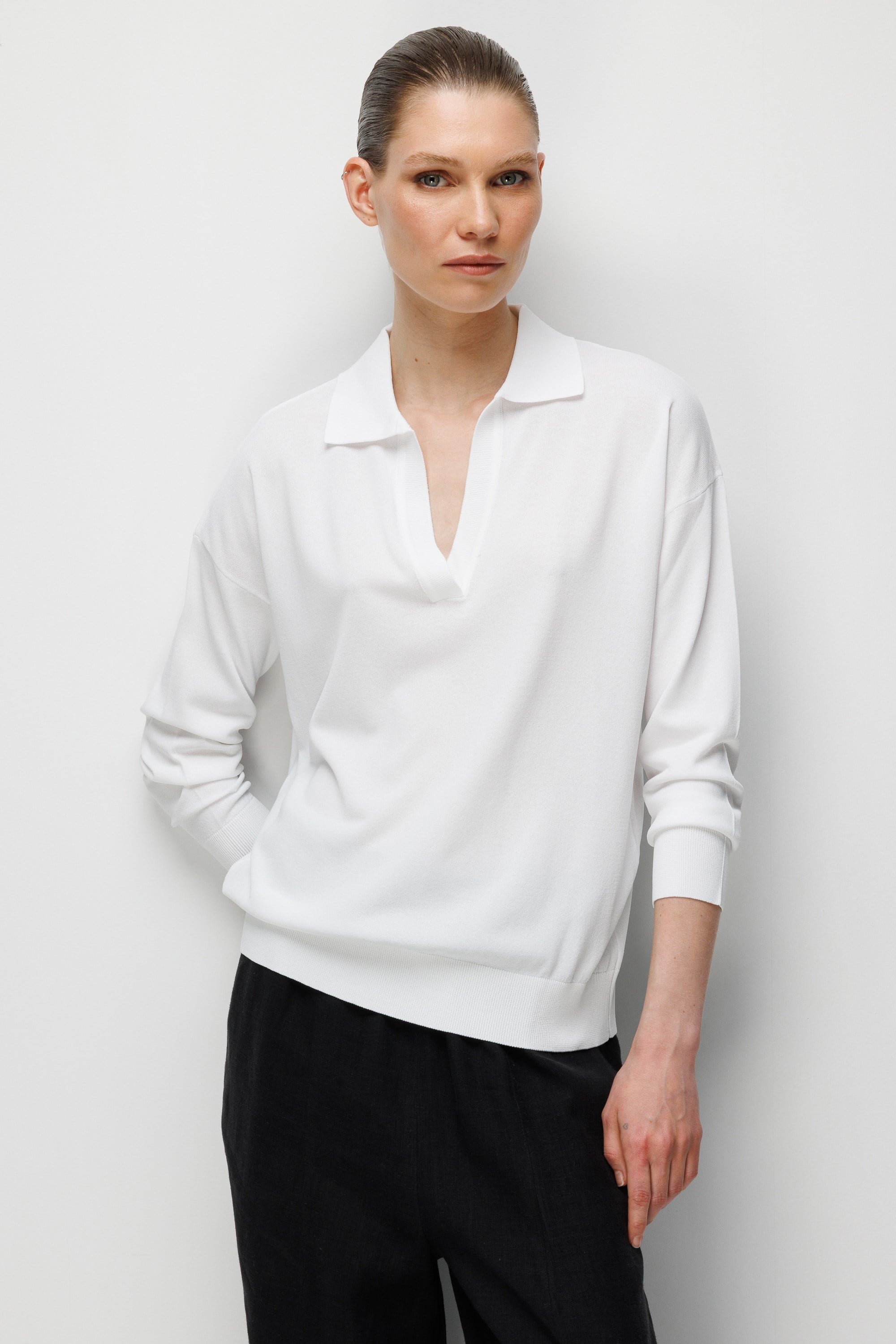 Polo Yaka Uzun Kol Triko