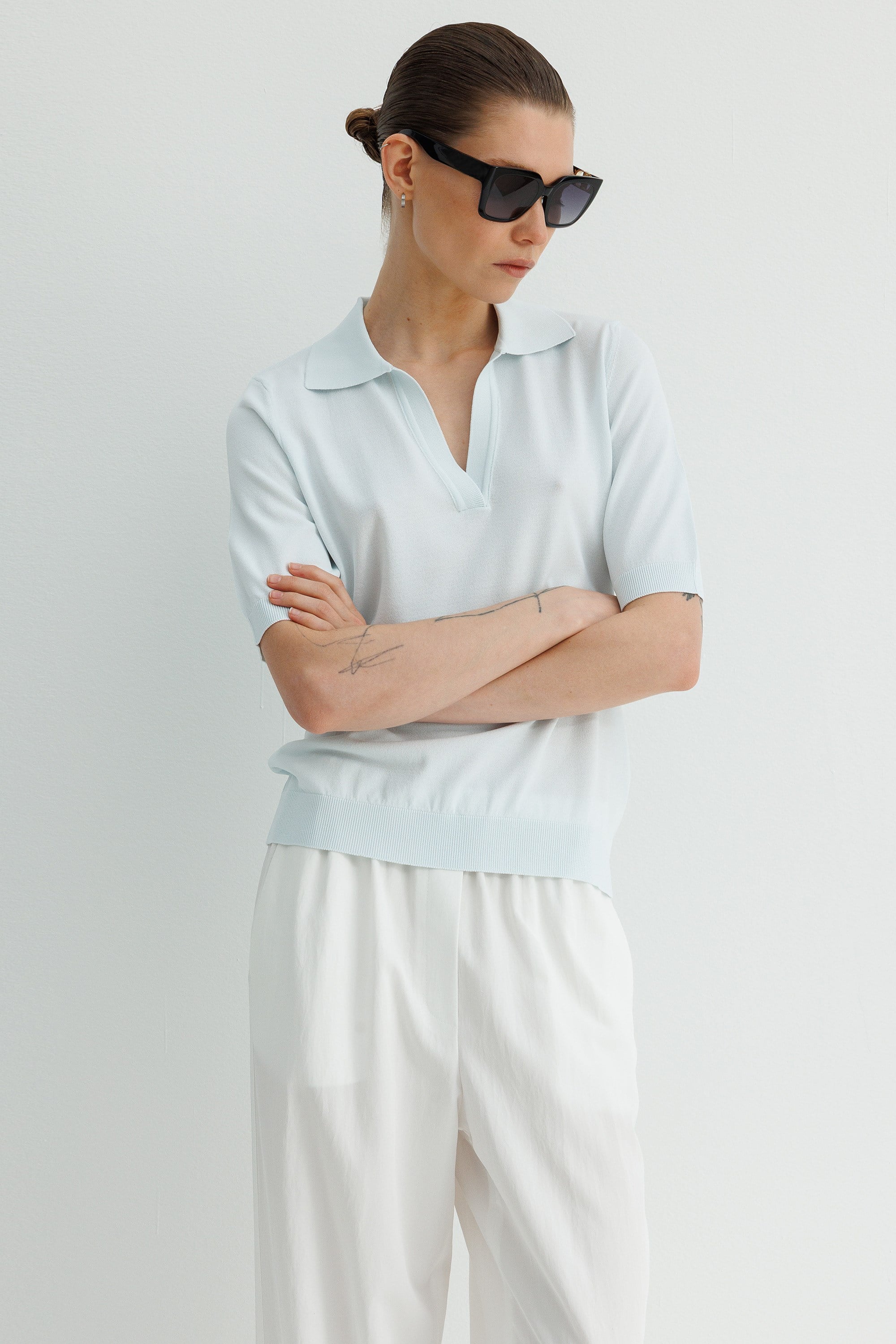 Polo Yaka Yarım Kol Triko