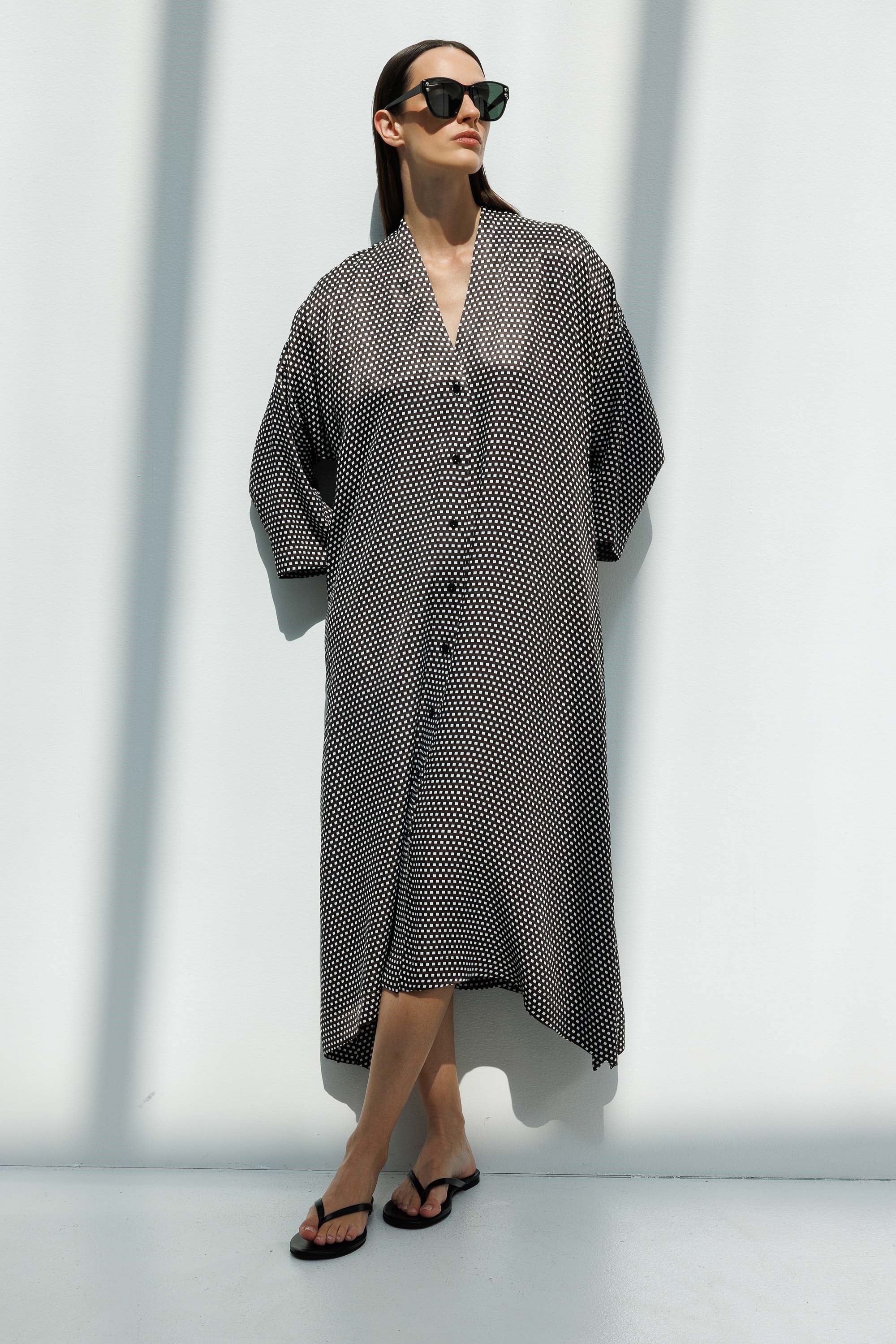 V Yaka Empirme Elbise