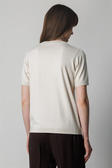 0 Yaka Yarım Kol Triko