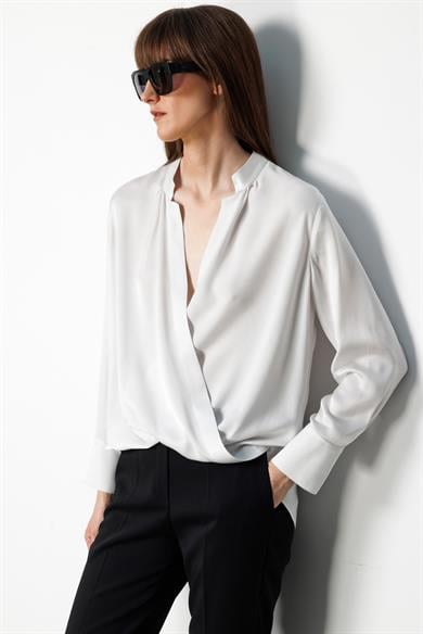 Anvelop Manşetli Bluz