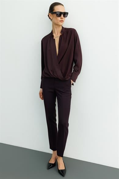 Anvelop Manşetli Bluz
