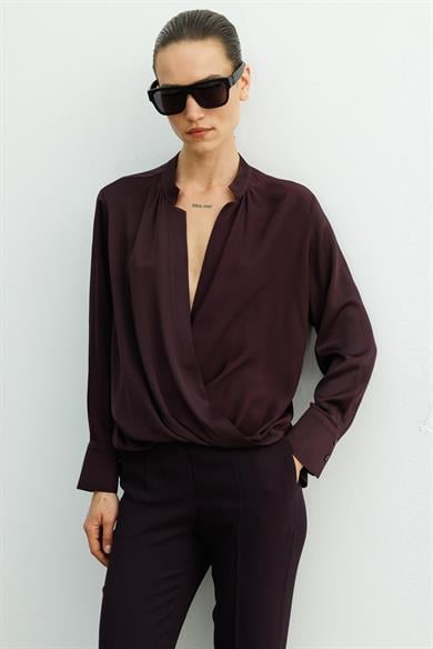 Anvelop Manşetli Bluz