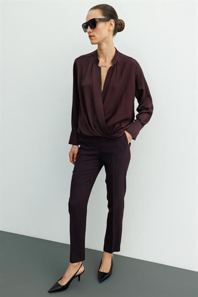 Anvelop Manşetli Bluz