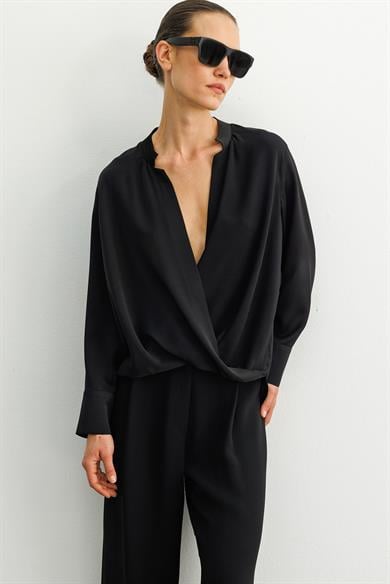 Anvelop Manşetli Bluz