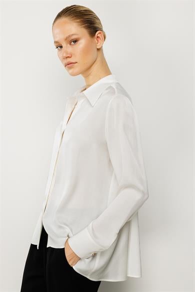 Arkası Pileli Bluz