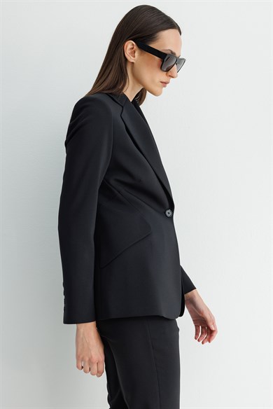 Asimetrik Cepli Ceket