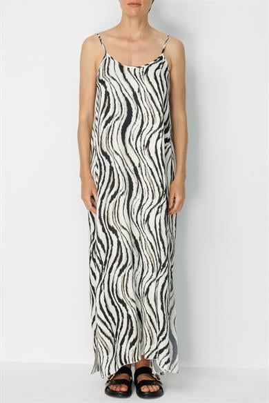 Askılı Uzun Empirme Elbise