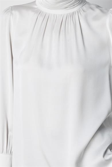 Balıkçı Yaka Drape Bluz