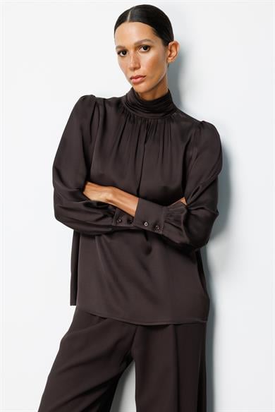 Balıkçı Yaka Drape Bluz