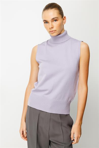 Balıkçı Yaka Kolsuz Triko