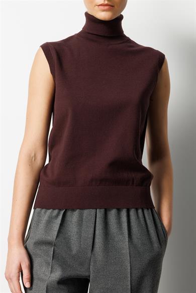 Balıkçı Yaka Kolsuz Triko