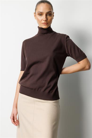 Balıkçı Yaka Yarım Kol Triko