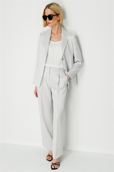 Bol Kesim Pileli Pantolon