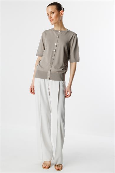 Bol Kesim Pileli Pantolon