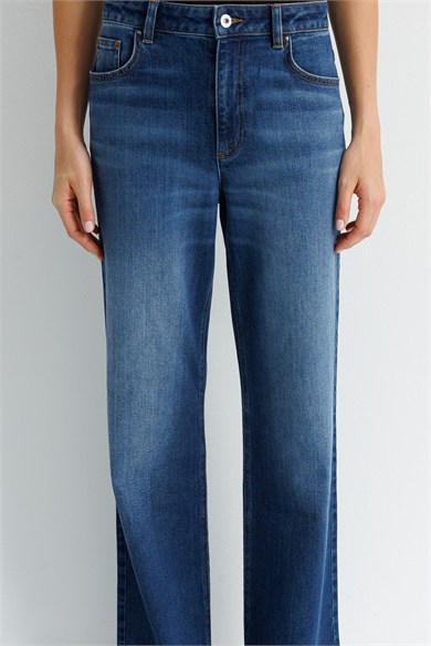 Bol Paça Denim Pantolon